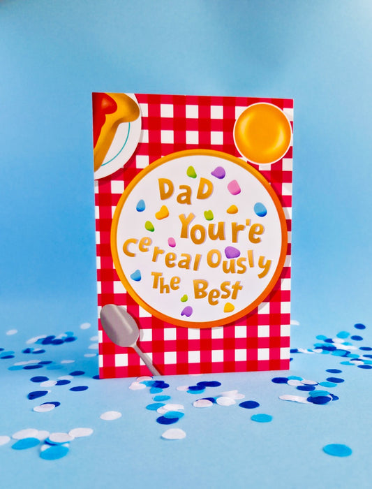 Cereal-ously The Best Father’s Day Card - 5x7 Greeting Card