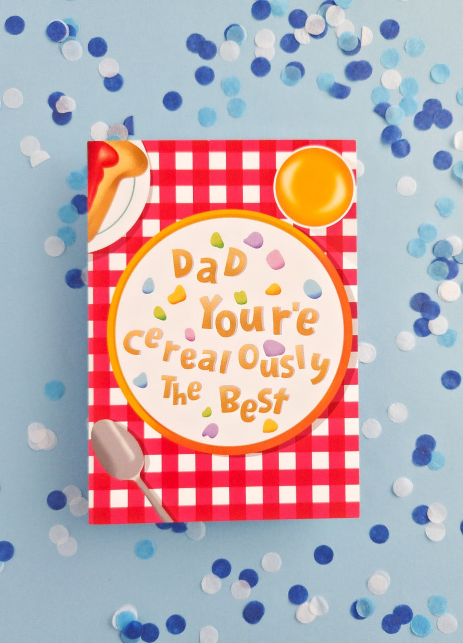 Cereal-ously The Best Father’s Day Card - 5x7 Greeting Card