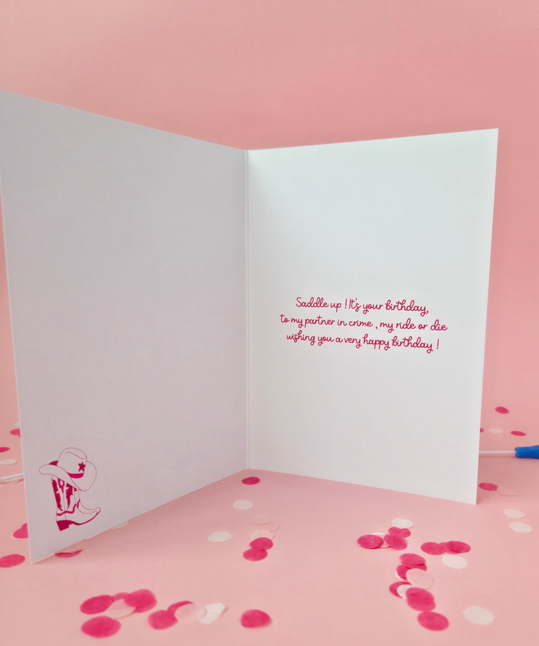 Happy Birthday Partner Birthday Card - 5” x 7” Greeting Card