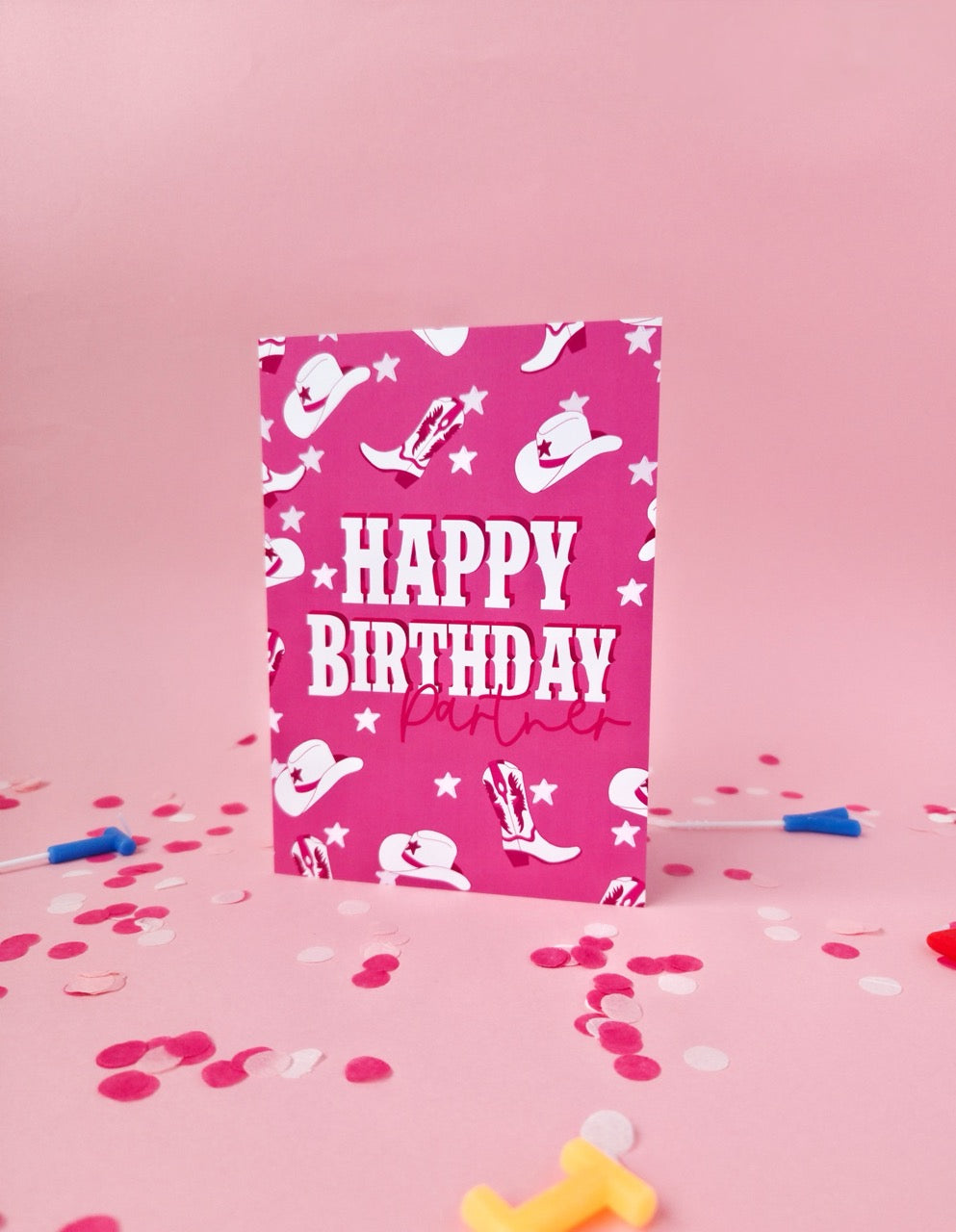 Happy Birthday Partner Birthday Card - 5” x 7” Greeting Card