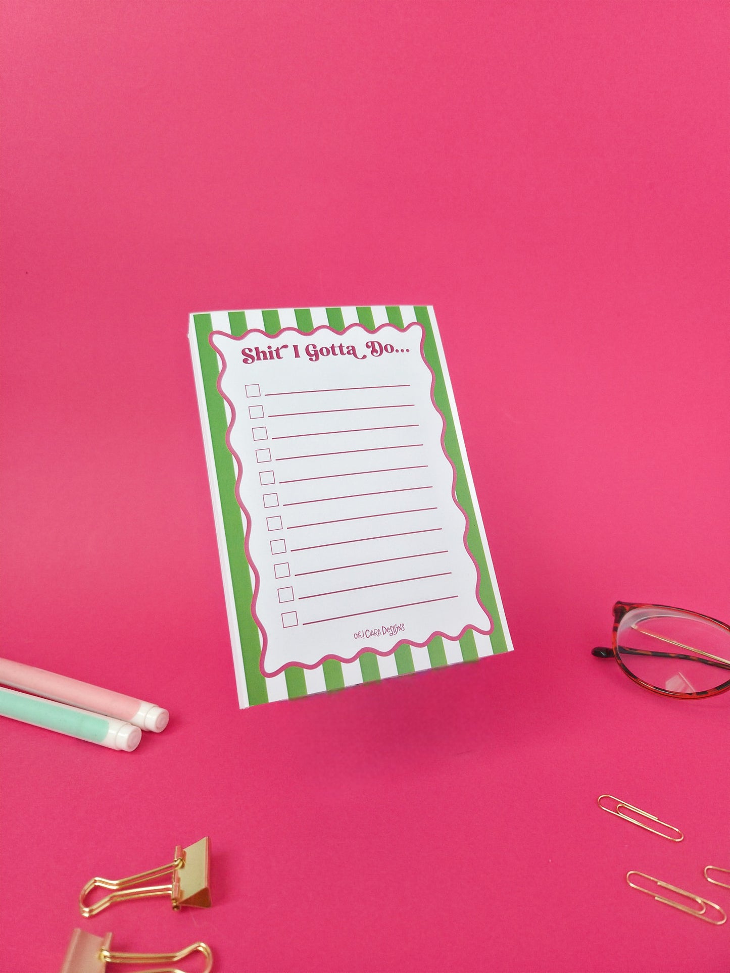 Shit I Gotta Do Notepad - A6 Checklist Notepad