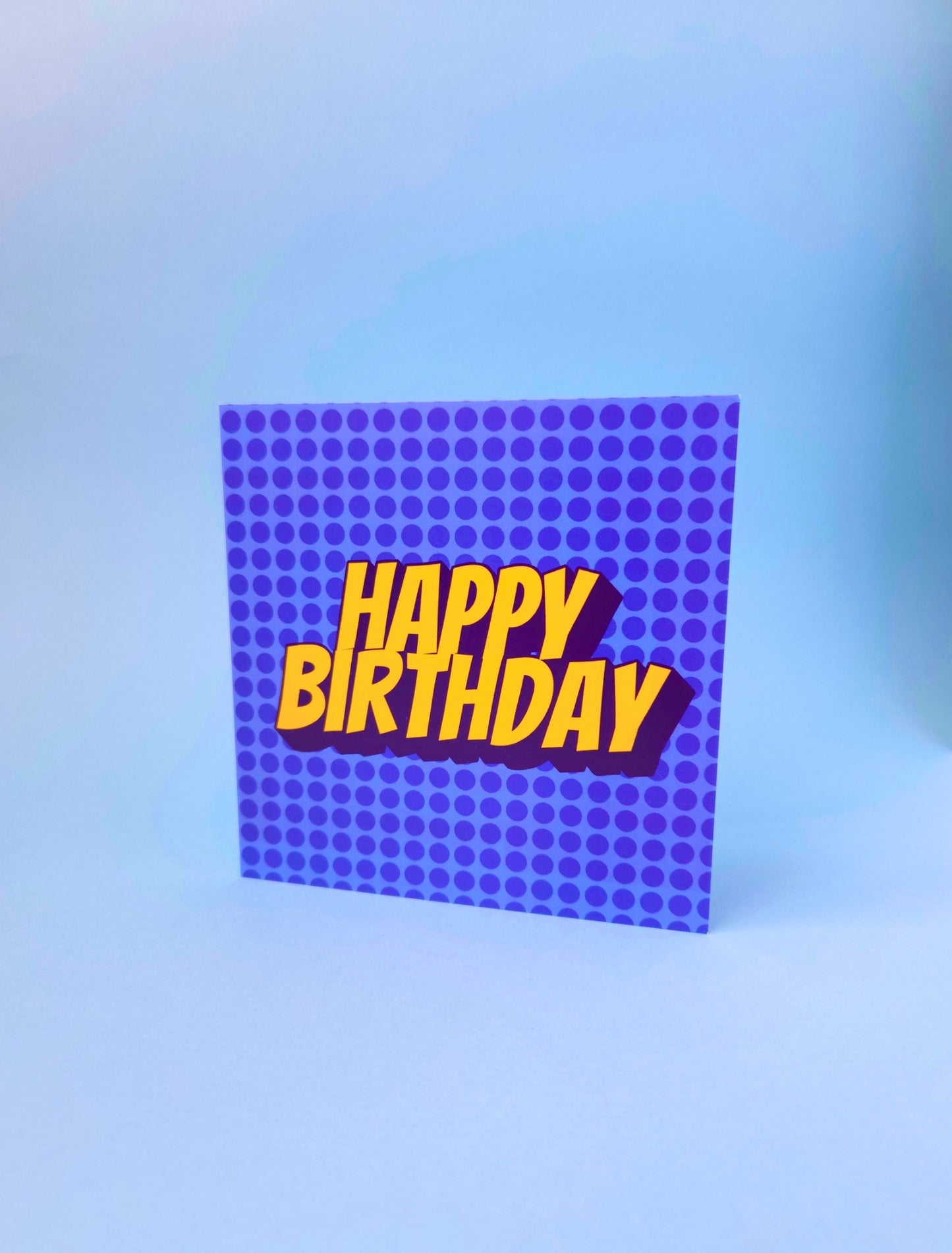 Comic Book Birthday Card - 14x14cm Greeting Card